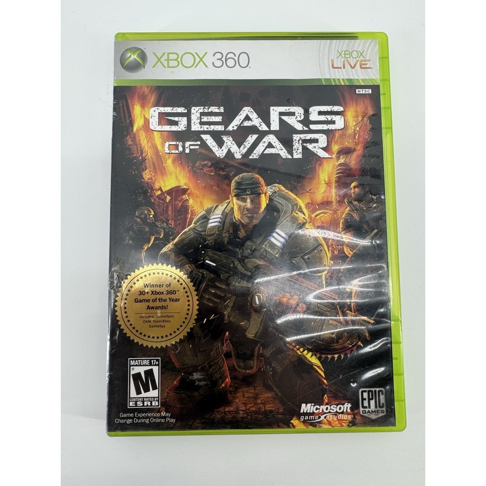 Gears of War Microsoft Xbox 360 Epic Games‎ With Manual CIB